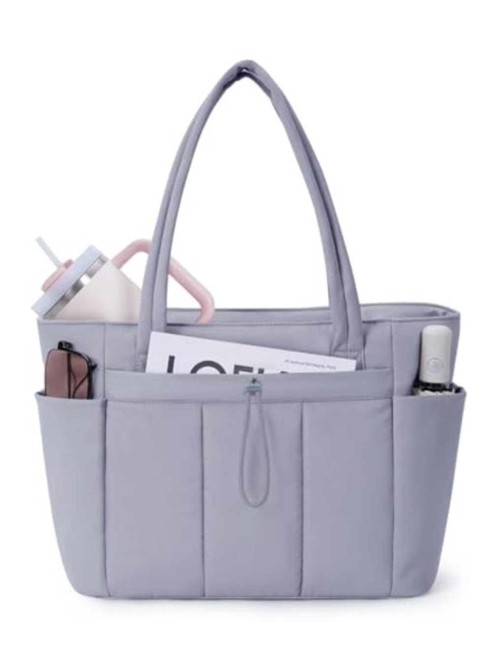 Puffy Tote Bag for Women Lightweight 20L Travel Work Nurse Gym